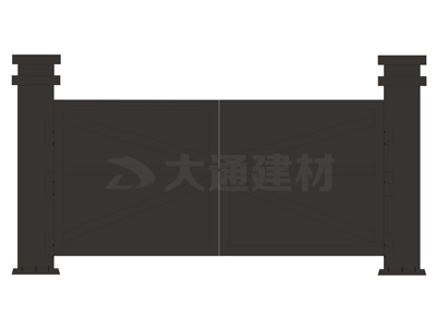 大通鋼結(jié)構(gòu)烤漆款標(biāo)準(zhǔn)工地大門(mén)圖片大全